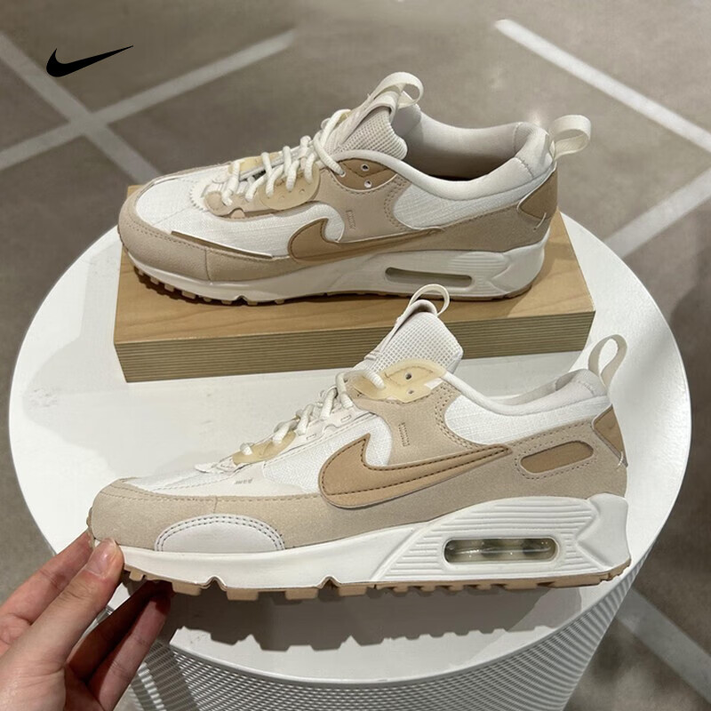 耐克(nike)休闲鞋女鞋春季airmax90运动鞋低帮气垫缓震训练鞋跑步鞋