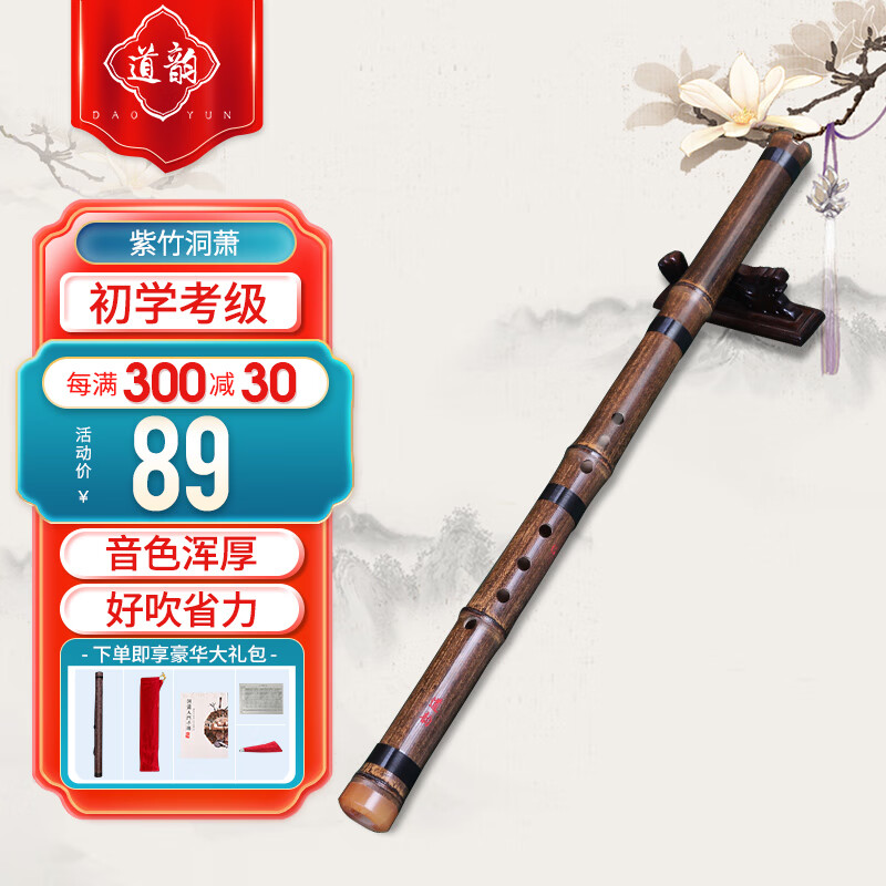 道韵紫竹萧笛洞箫八孔G调初学入门专业古风紫竹短箫笛箫 乐器怎么样,好用不?