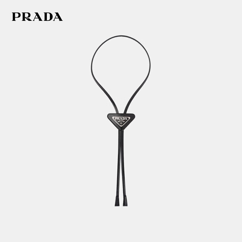 普拉达（PRADA）男士领带 奢侈品 免打结 徽标装饰Bolo 2IC027-ZO6-F0002 黑色 TU怎么看?