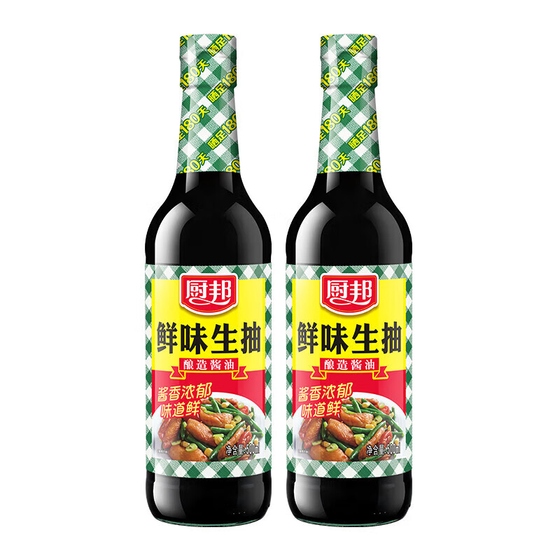 厨邦鲜味生抽家用酱油黄豆酿造调味品