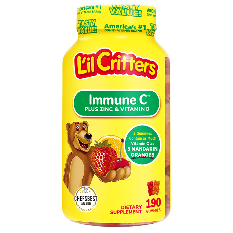 L'il Critters 儿童复合维生素小熊软糖 190粒