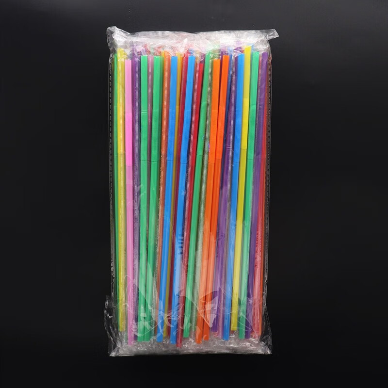 艺术吸管一次性彩色弯头手工食品级塑料家用喝水饮料吸管折星星diy多