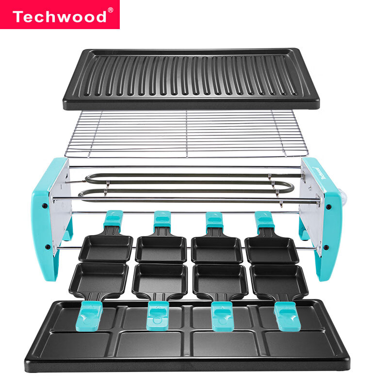 techwood电烤炉双层烧烤架可以在第一层用烤网吗？