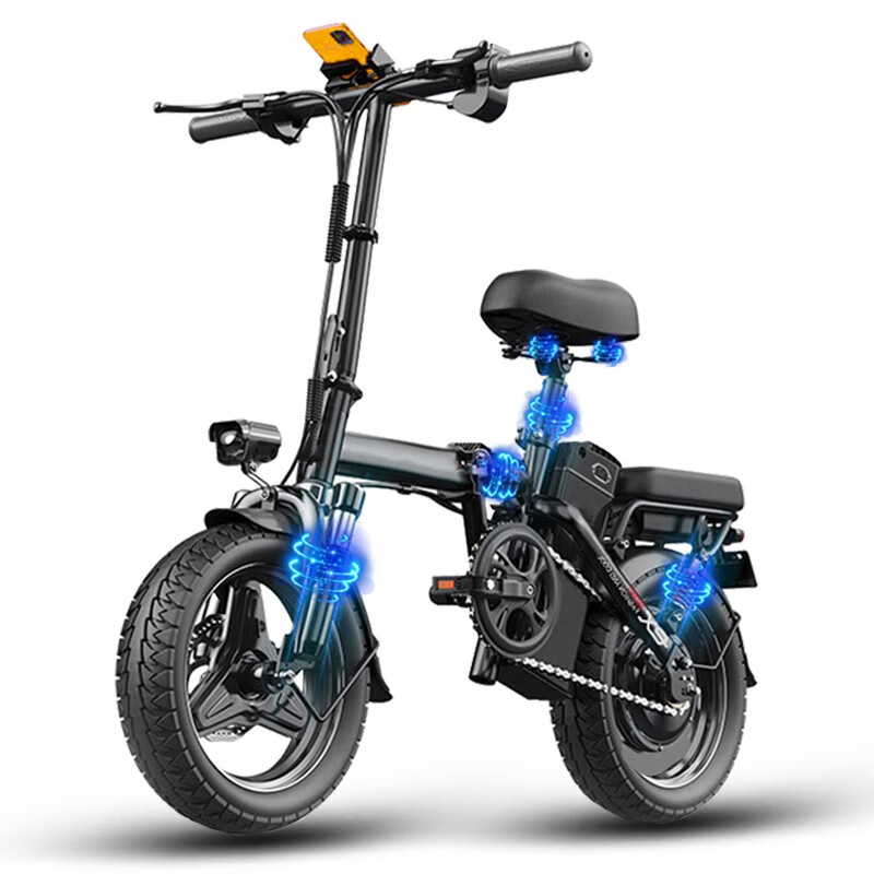 红翎新国标折叠代驾电动车自行车成人锂电池代步车便携电动车超轻助力