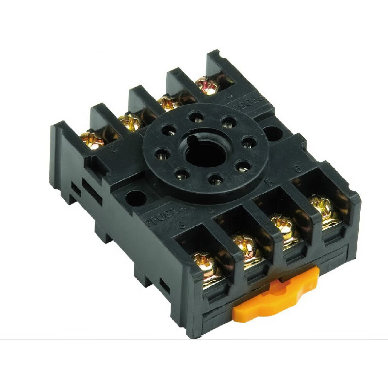 哲弘地时间继电器底座 pf083a 圆8脚插座 座子 h48s等