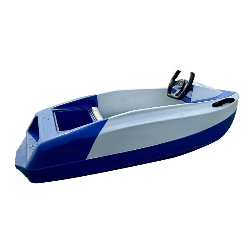 猎钢狼电动卡丁船水上运动高速喷射滑水娱乐船小型摩托艇应急救援小快艇 SABO：白蓝（续航60-70分钟）