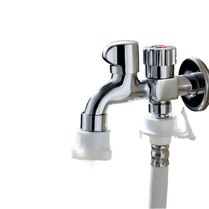 友萊衛(wèi)?。╕oroow） 銅體洗衣機(jī)角閥一進(jìn)二出雙把雙控多功能4分通用三通洗衣機(jī)龍頭 一進(jìn)二出水龍頭(四分加止逆閥）