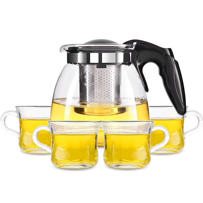 挚爱紫丁香-900ml不锈钢玻璃茶具套装