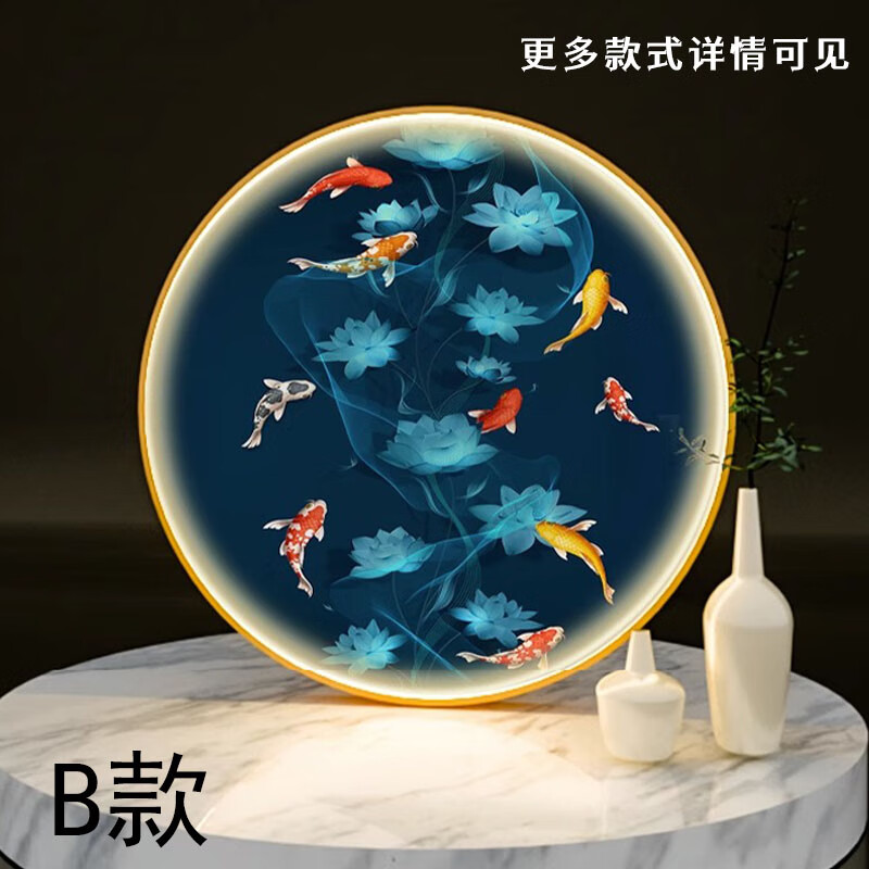 栀得玄关装饰画可定制背景墙壁画餐厅采购走廊装饰画带led灯画定制高性价比高么？