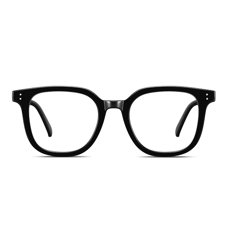 青年時(shí)代近視眼鏡男女黑框大臉?lè)娇蚩膳涠葦?shù)時(shí)尚潮流黑色大框平光眼鏡框  黑色框【精美禮盒】 配1.60防霧防藍(lán)光0-500度