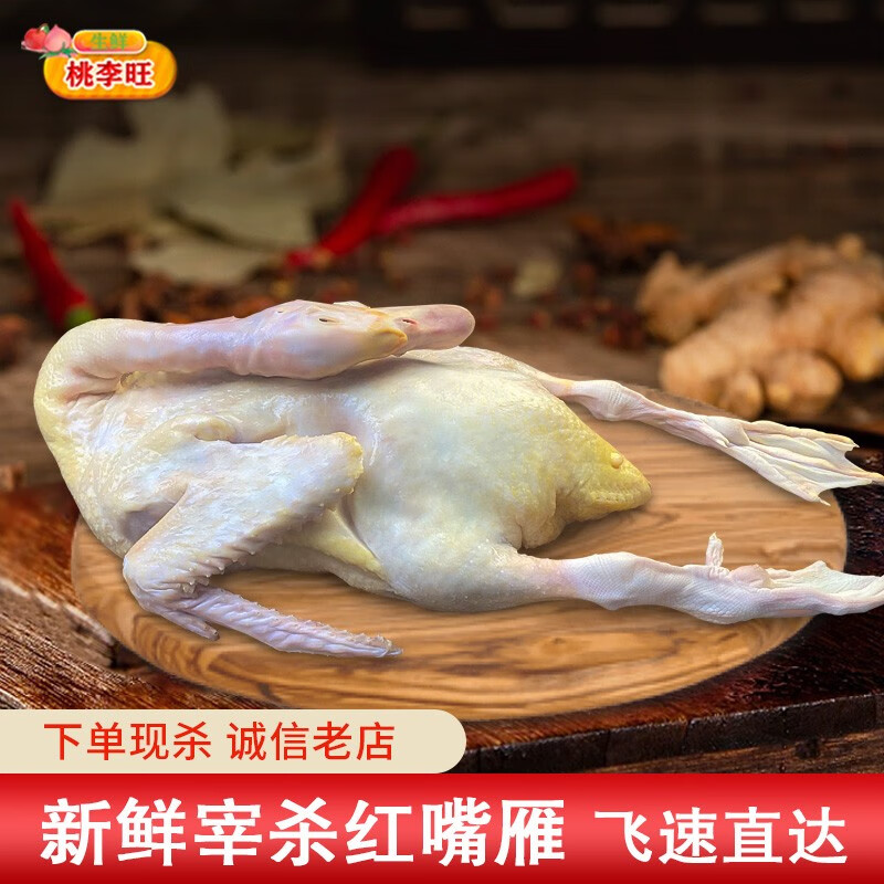 番鸭 土鸭 农家散养红脸老鸭整只新鲜鸭子豚鸭冷冻现杀鸭肉红嘴雁