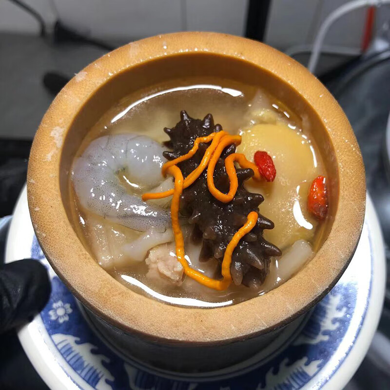 汕湛金汤八仙过海竹筒菜 海八珍新鲜竹筒鲍鱼大虾海参扇贝虫草鸡腿肉