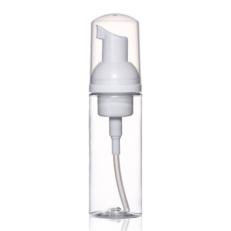 米德恩旅行起泡瓶慕斯瓶子沐浴露按压分装瓶泡沫打泡器空瓶便携可上飞机 150ml便携起泡瓶-透明2只装
