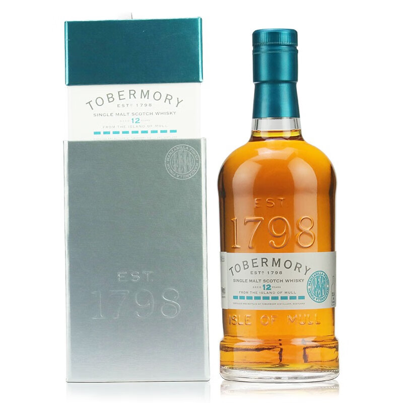 托本莫瑞（TOBERMORY）托巴莫利/托本莫瑞Tobermory  单一麦芽苏格兰威士忌洋酒英国进口 12年曼萨尼亚桶