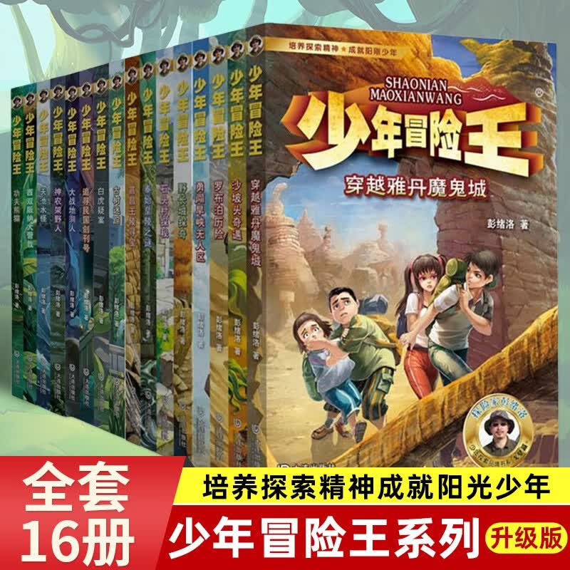 少年冒险王全套16册（戈壁篇+古迹篇+动物篇+探案篇 共16册） 彭绪洛 青少年探险小说野外生存自然科普故事书小学生三四五六年级课外阅读属于什么档次？