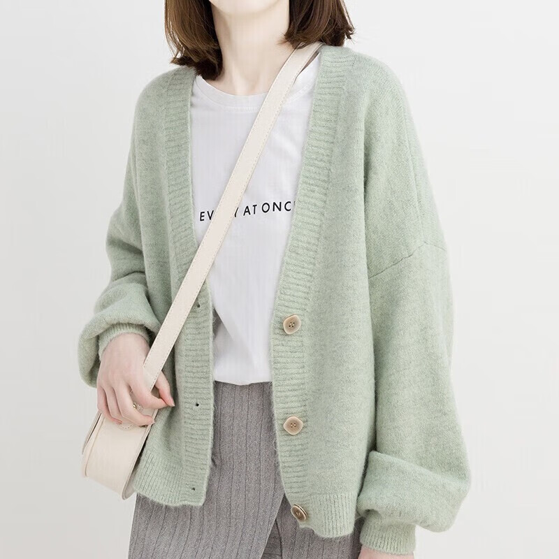 初申春秋款针织开衫女毛衣外套韩版宽松针织衫学生长袖开衫 SW17ZS036怎么看?