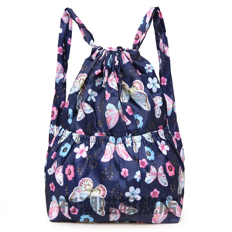 出走双肩包 离家出走包户外花布束口袋双肩包运动背包学生大容量轻便