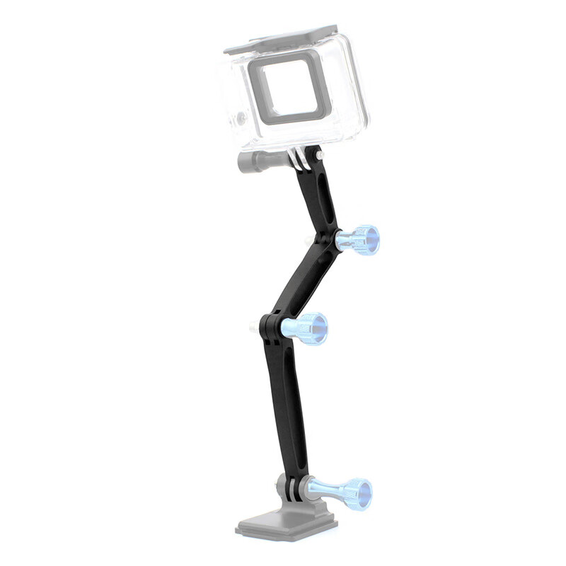 飞超 GOPRO13延长杆CNC铝合金延长自拍杆适用于大疆OsmoAction摄影设备 三合一【3个装】-KF22516