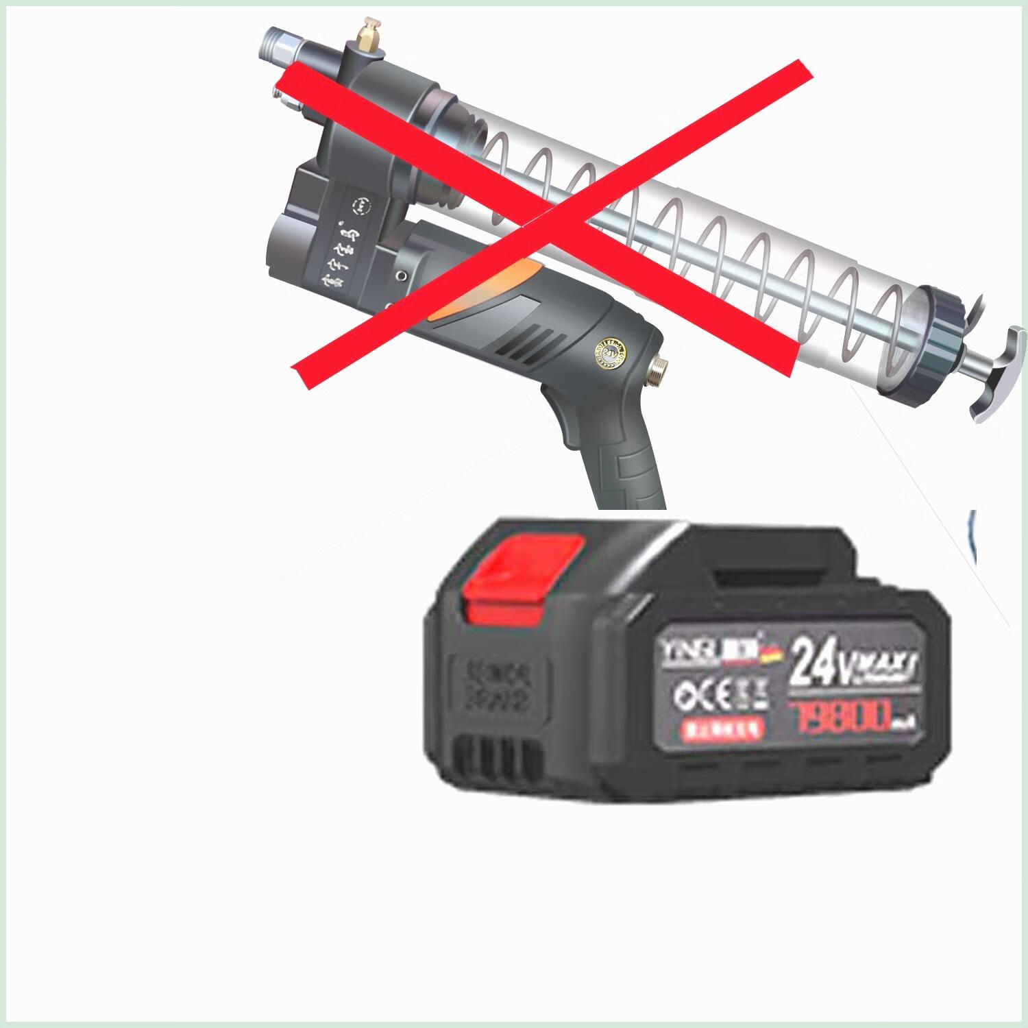 电动黄油枪德国电动黄油枪高压充电无线锂电24v打黄油机汽车挖掘 专用