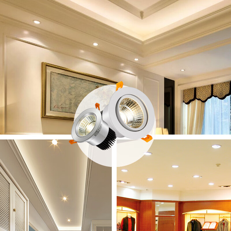 led射灯嵌入式cob天花牛眼灯7.