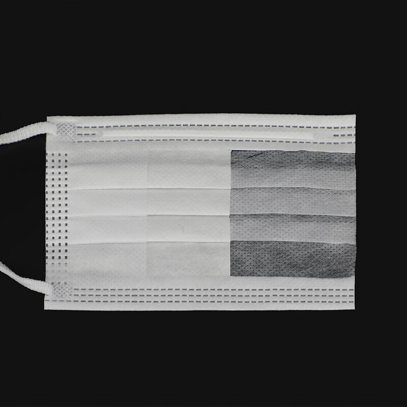 吉可口罩giko普通一次性平板口罩三层过滤耳戴式平面口罩含熔喷布防