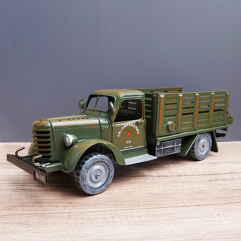 云漫卿老解放卡车模型 复古怀旧摆件服装店饭店装饰摆设橱窗陈列老式