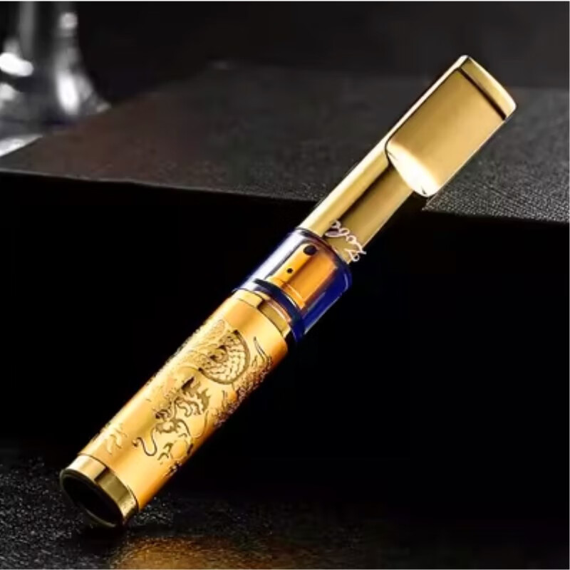 正牌正牌烟嘴香菸过滤烟嘴过滤器循环型粗细双用可清洗过滤嘴 金色龙