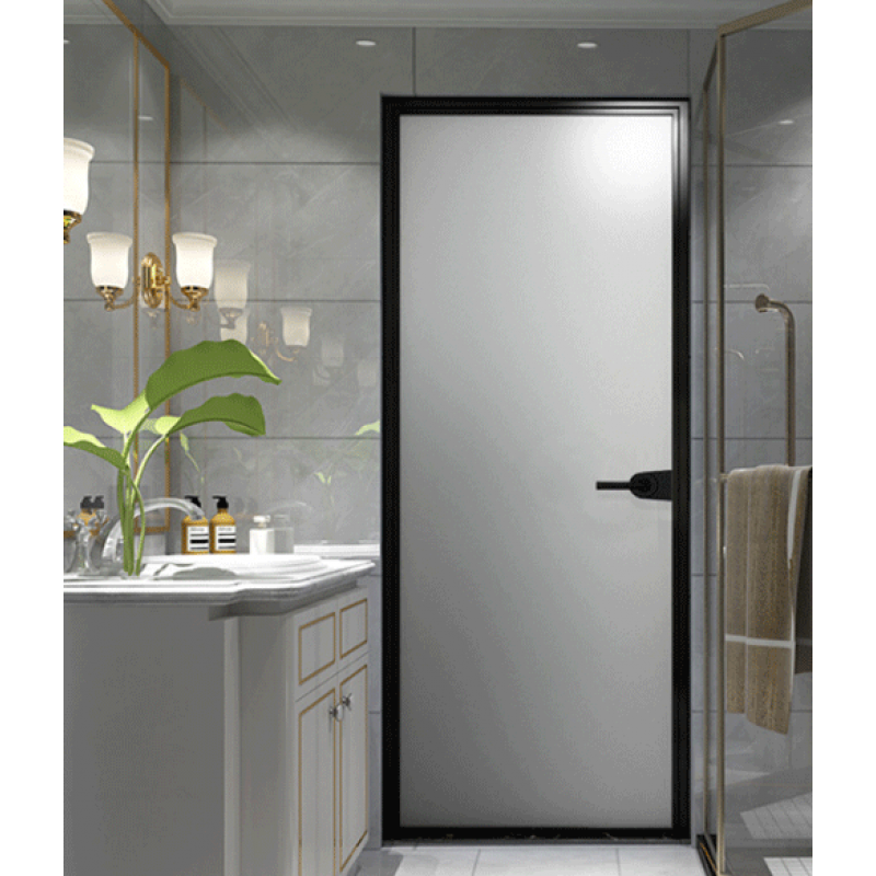 卫生间门厕所门钛镁合金成都北欧极窄边框钛铝镁合金卫生间门厨房厕所