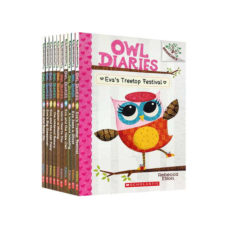 教你买到最实惠的学乐大树桥梁章节书10册套装OWLDIARIES猫头鹰日记英文原版ScholasticBra