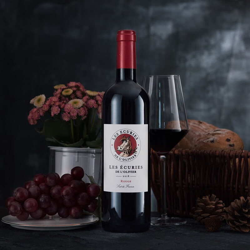 蓝菲酒业 法国进口红酒 奔马干红葡萄酒 单支装