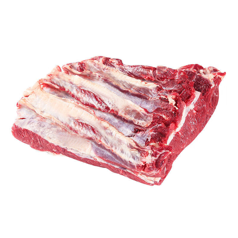 黄牛去骨牛肋条肉国产新鲜原切黄牛生牛肉不调理农家散养批发 原切黄