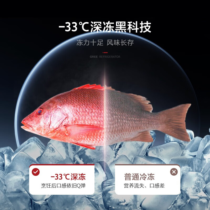 格力(GREE)晶弘冰箱301升法式多门家用-33℃深冻储鲜n360度风冷养鲜节能变频BCD-301WPFCLA/深空银