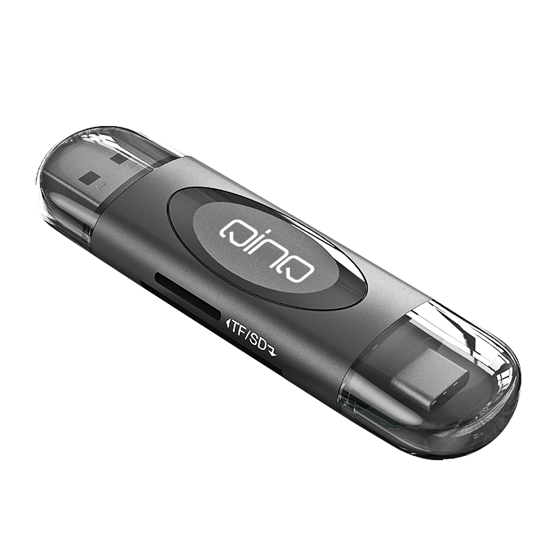 QlNQ 擎启 USB3.0高速手机读卡器Type-c多功能合一读卡器多 支持手机单反相机行车记录仪监控SD/TF存储内存卡