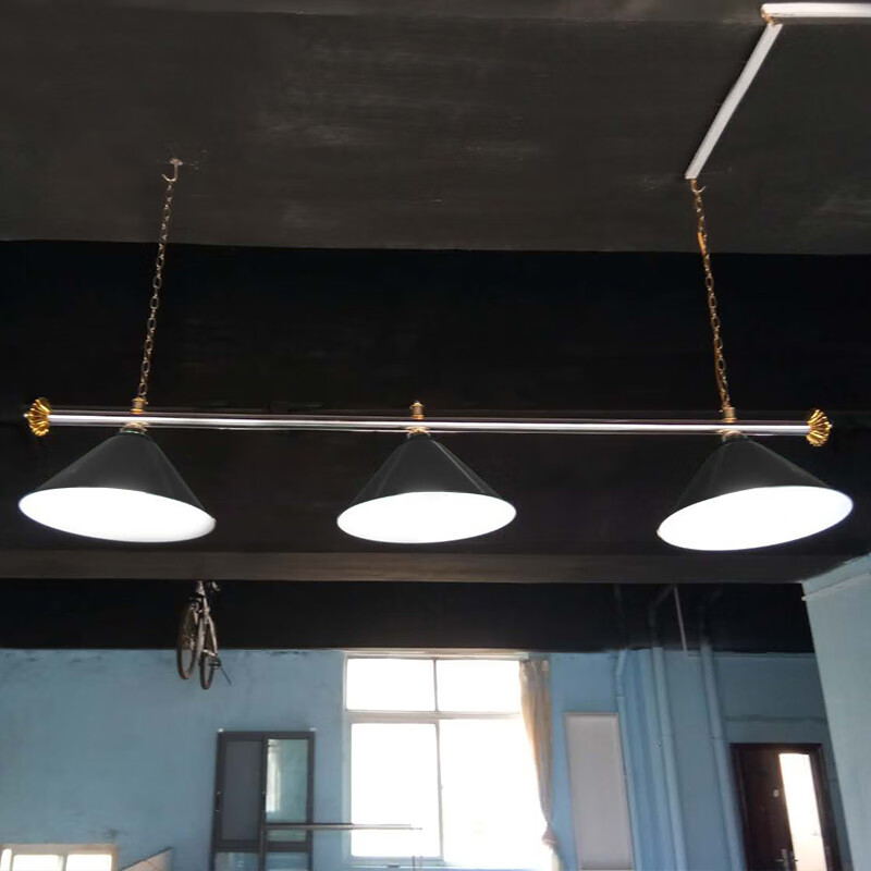 匠盾(jiangdun)台球灯桌球吊灯 台球厅桌球室俱乐部灯罩黑八斯诺克