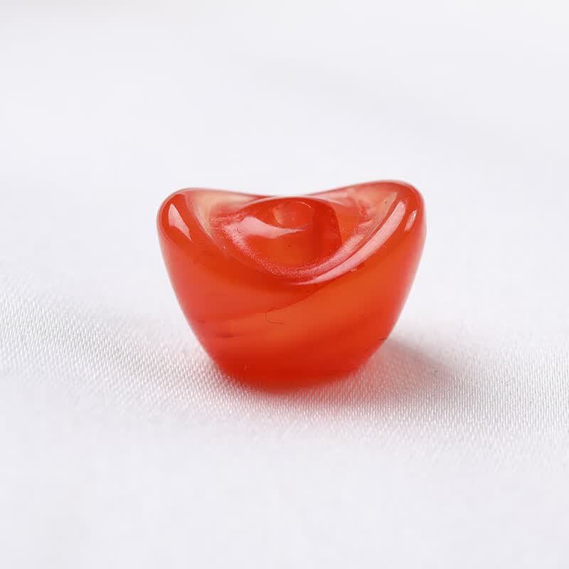 元宝背云吊坠挂坠金刚星月菩提手串diy配饰 南红元宝1个(上下通孔)