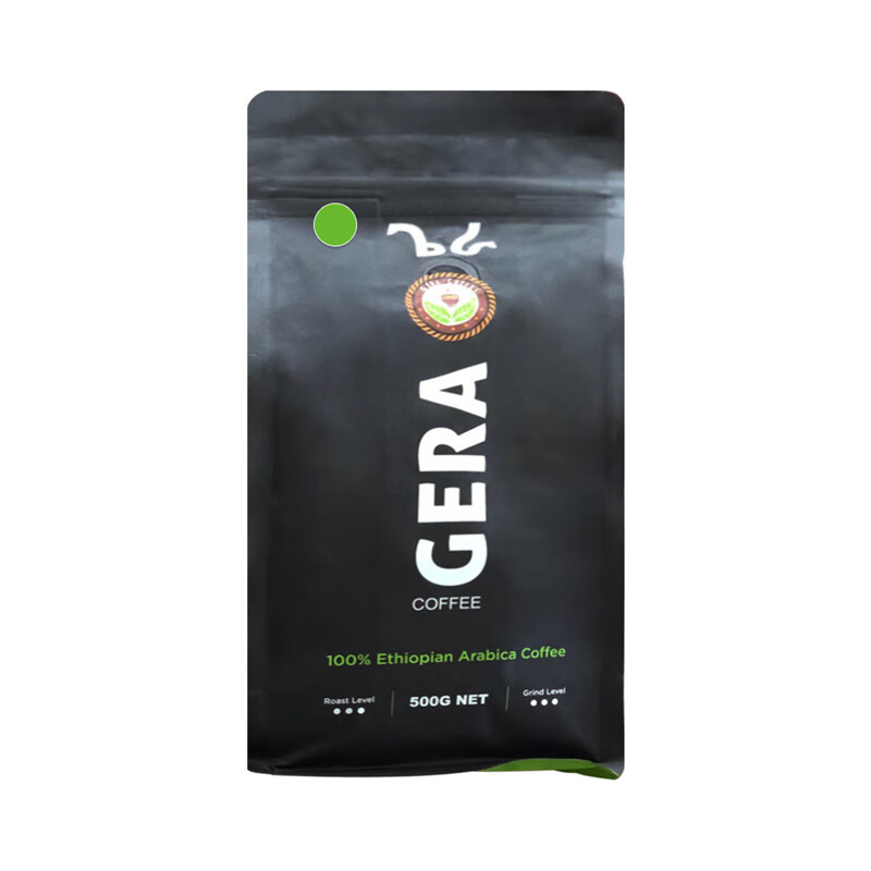 gera西达摩中度烘焙日晒精品咖啡豆500g埃塞俄比亚新鲜 中度烘焙 500g