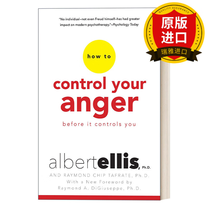英文原版 控制愤怒 心理学大师埃利斯albert ellis how to control