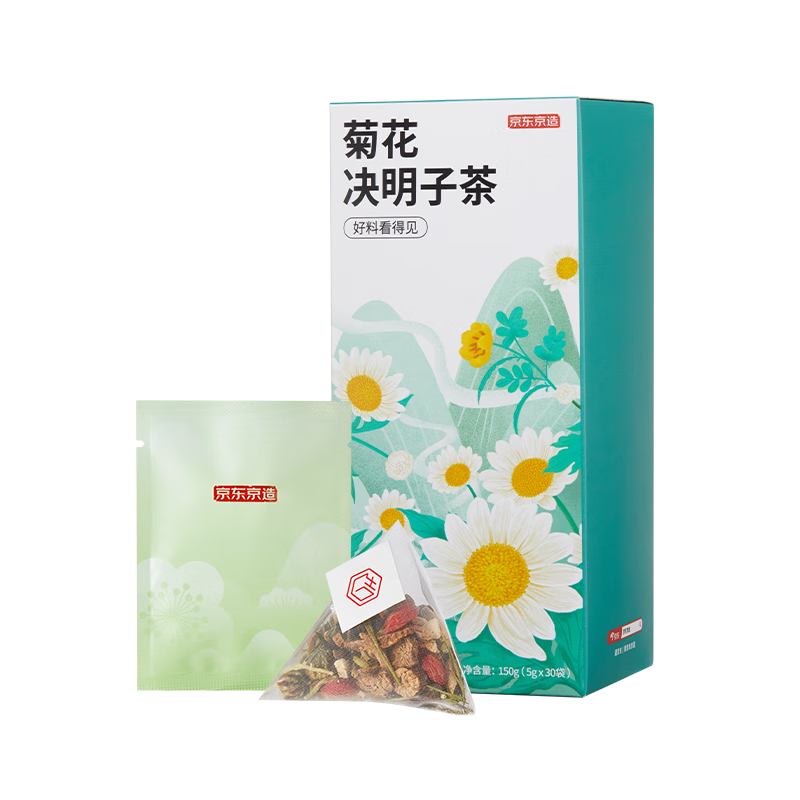 京东京造 菊花决明子茶150g（5g*30）枸杞金银花茶叶熬夜必备养生茶包