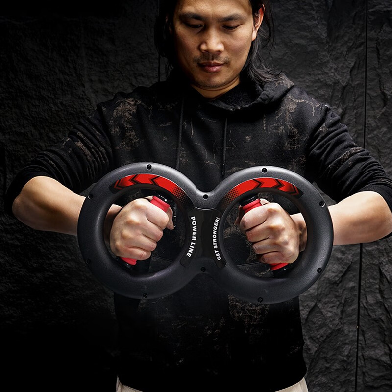 summitdragon8字臂力圈手腕手臂力量训练器材练手劲肌肉扭力线条 黑色