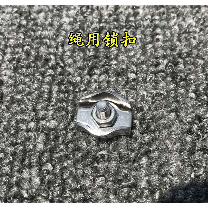 鑫洪五金旗杆钢丝绳锁扣 旗杆项链佛珠固定扣 钢丝绳连接扣 卡扣定制