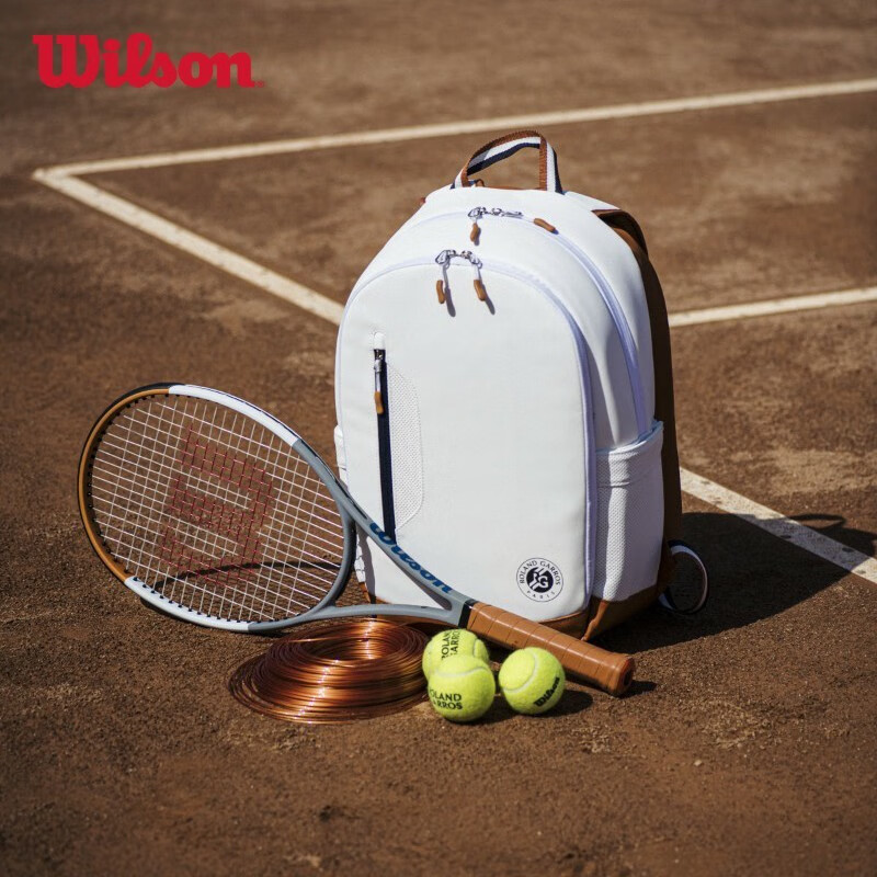 威尔胜（Wilson） 法网双肩大容量多功能运动网球背包ROLAND GARROS TOUR BACKPACK WR8006602001