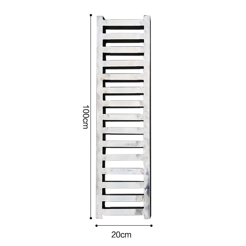 定制食堂水沟盖板不锈钢方管焊接地沟格栅下水道地漏排水沟雨水篦子