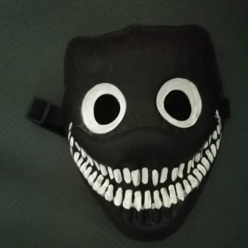 笑魇backrooms微笑者面具儿童玩具夜光暗房实体cos 普通款笑魇面具