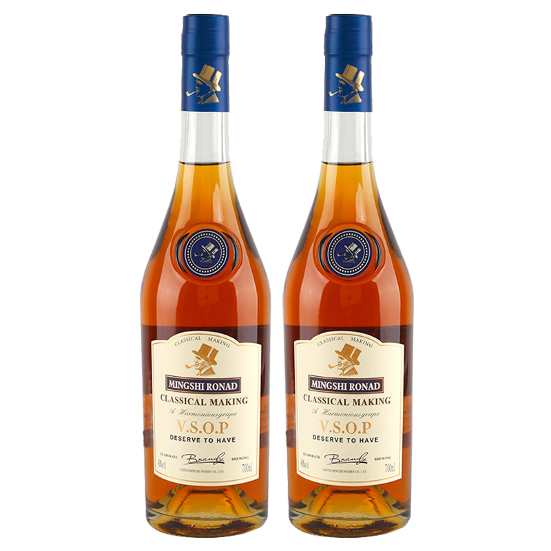 【下1单得2瓶】法国原酒进口洋酒 名仕罗纳德vsop白兰地40度烈酒700ml