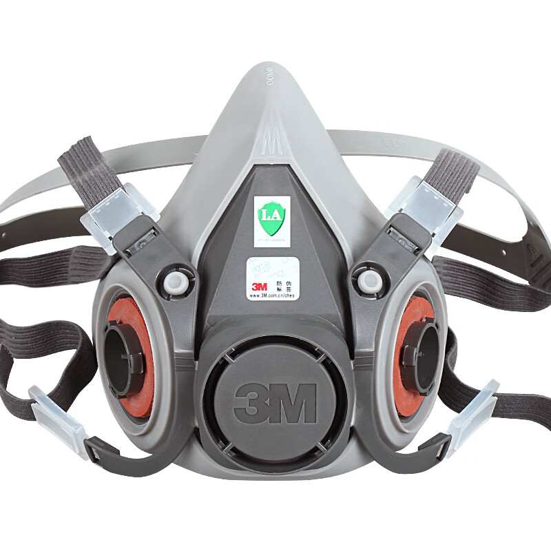 3m 6100配2091防毒面具口罩防粉尘石棉电焊烟金属烟工业电焊焊接防护