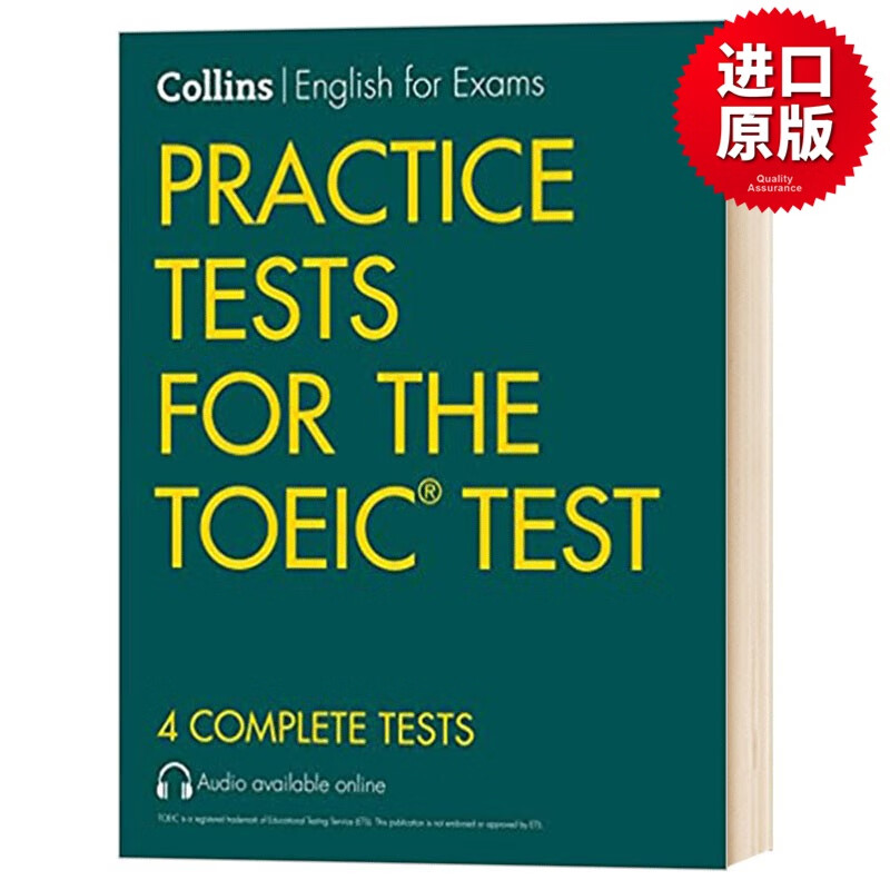 柯林斯托业考试测试题 Collins Practice Tests for the TOEIC Test 英文原版教辅书 英文版 进口原版英语考试书籍