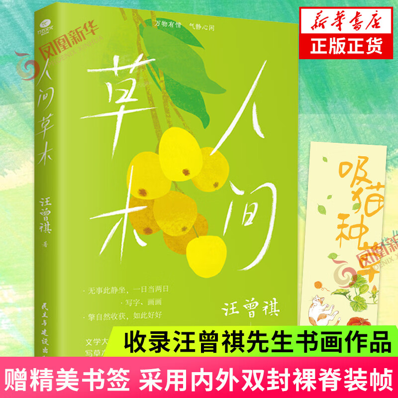 人间草木 汪曾祺小品文集 20周年精装珍藏纪念版 收录汪曾祺经久流传的多部名篇 名家作品集 正版