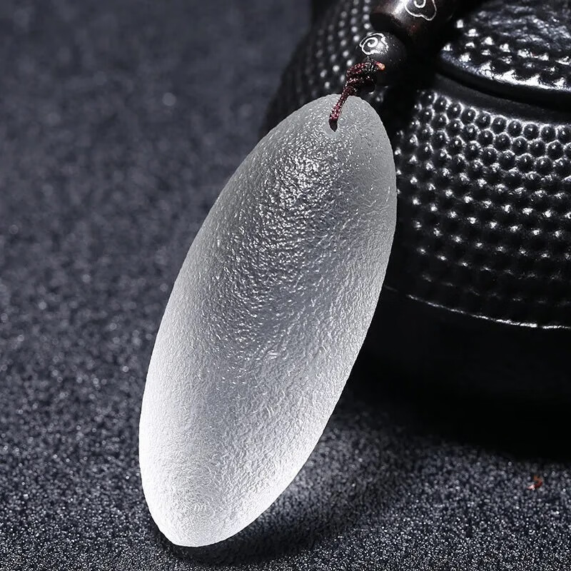 画喜捷克陨石吊坠挂坠宇宙宝石原石幸运石男女情侣项链 白色捷克陨石