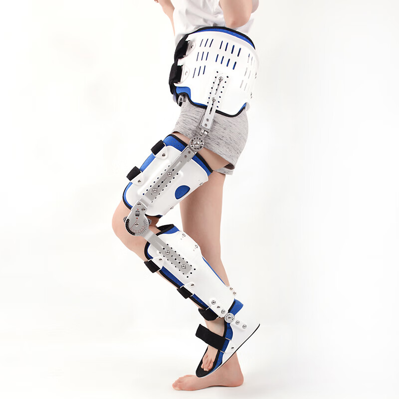 髋关节护具可调髋膝足踝关节固定支具膝盖小大腿部股骨骨折下肢支 髋