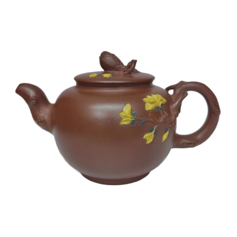 玉兰花开 原矿清水泥作者孙跃强 国工 全手工制 容量约310cc 证书